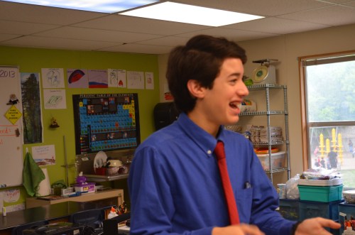 Commander Ben answers some great questions from the students in the 7th grade Rawson Saunders science class