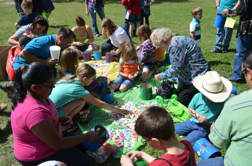 Kids having fun at the Milam County Nature Festival